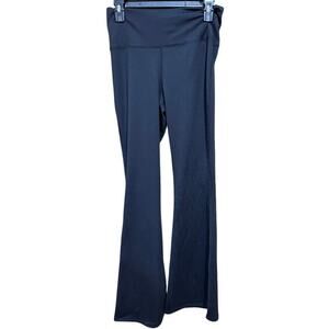 Yozy Flare Leggings‎ Pants Women Size XL Black Stretch Open Back